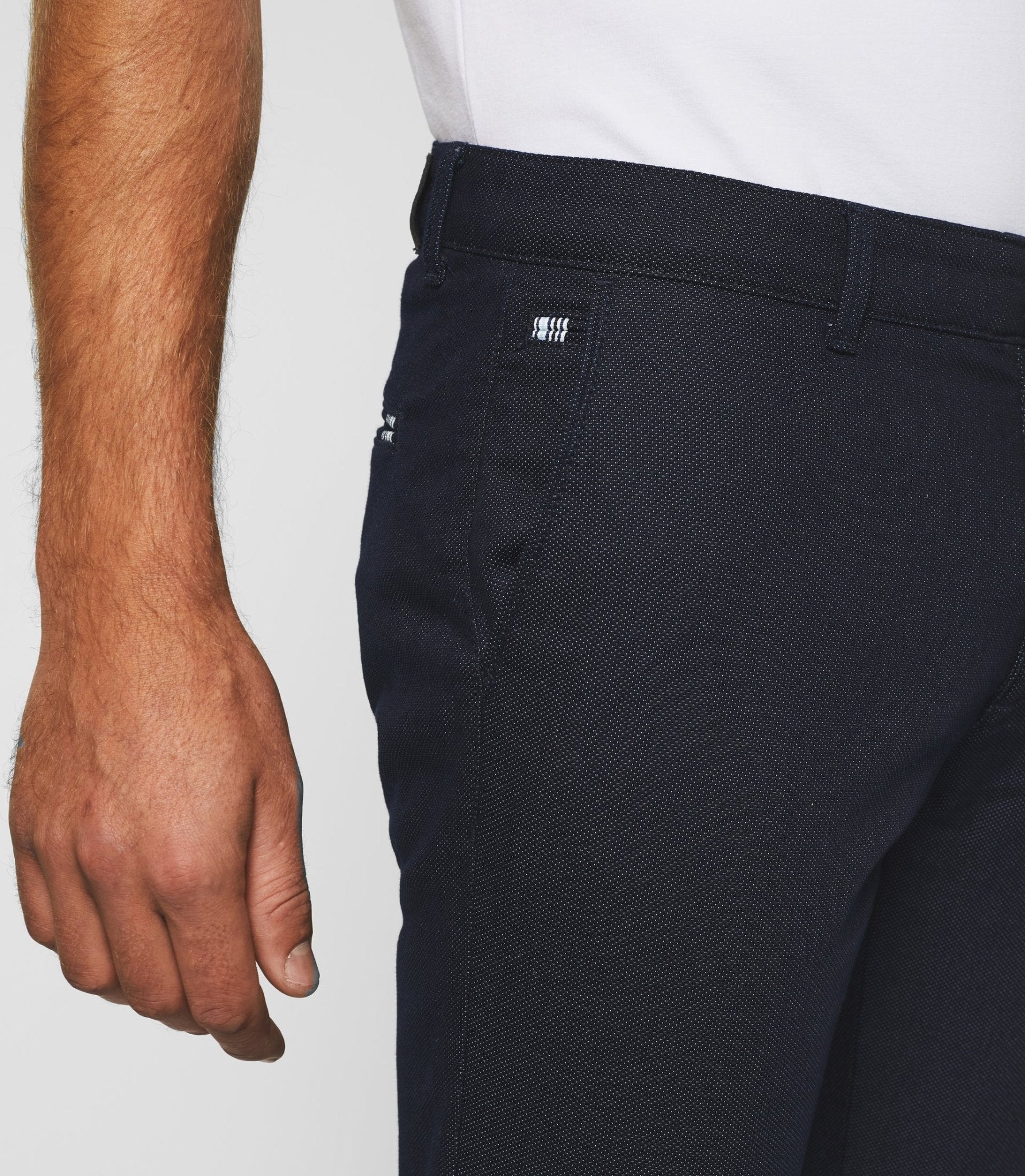 Pantalon slim urbain marine PERREBIOUT - IZAC