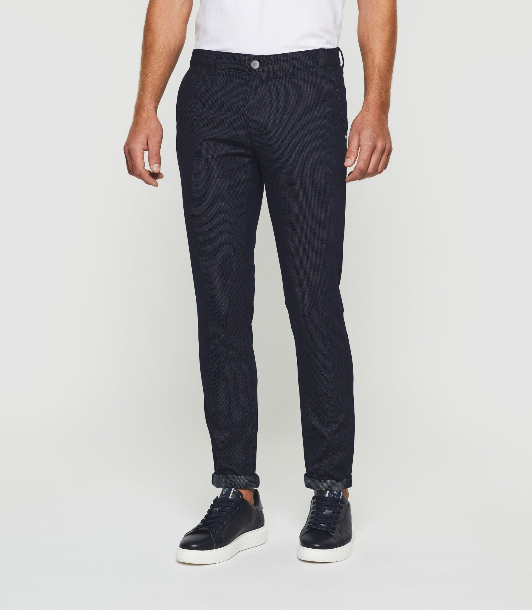 Pantalon slim urbain marine PERREBIOUT - IZAC