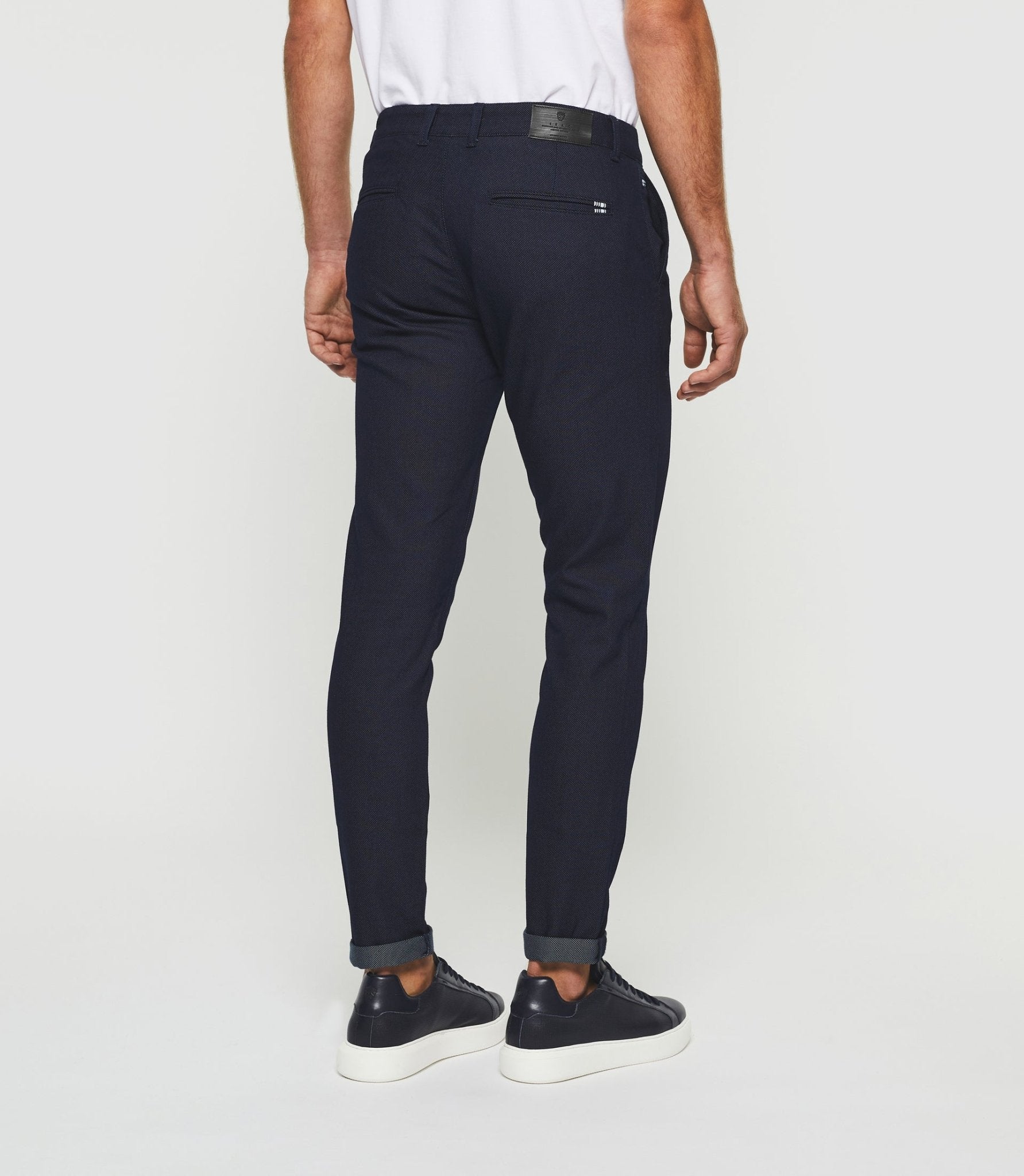 Pantalon slim urbain marine PERREBIOUT - IZAC