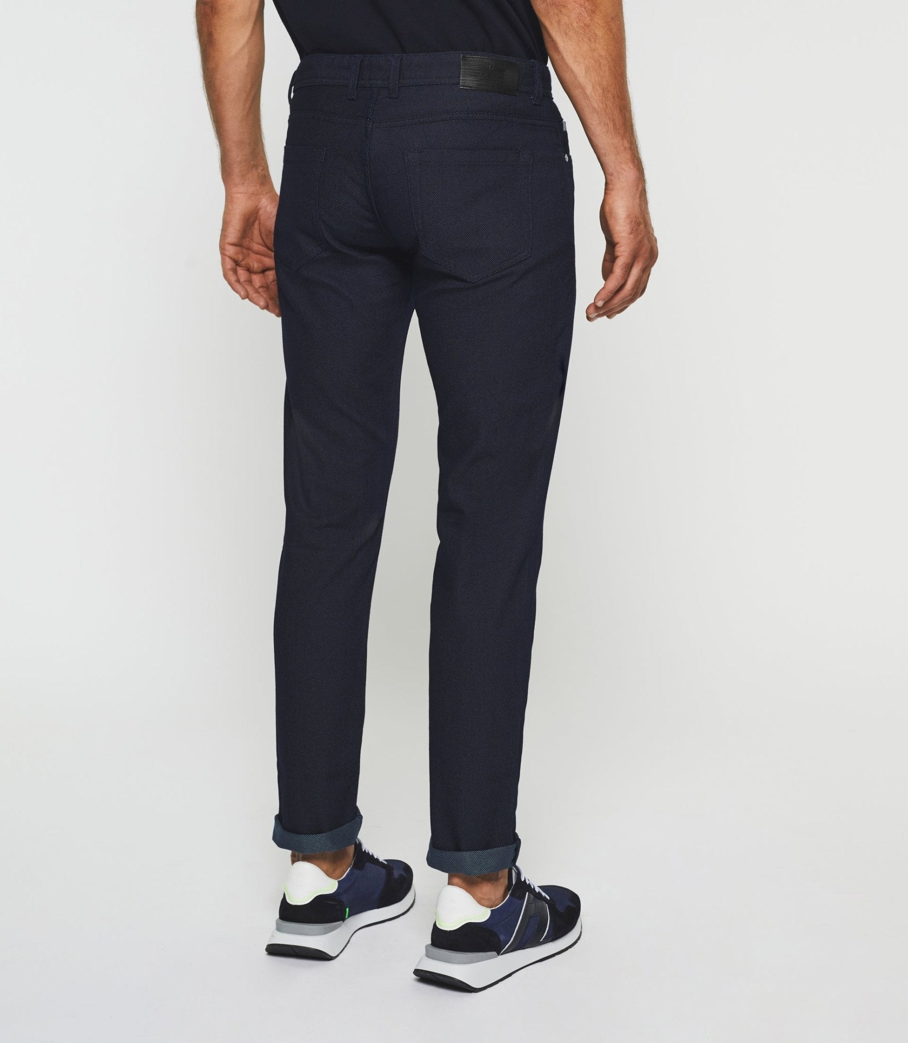 Pantalon slim 5 poches urbain marine PILLYOUT - IZAC