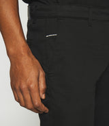 Pantalon chino slim noir