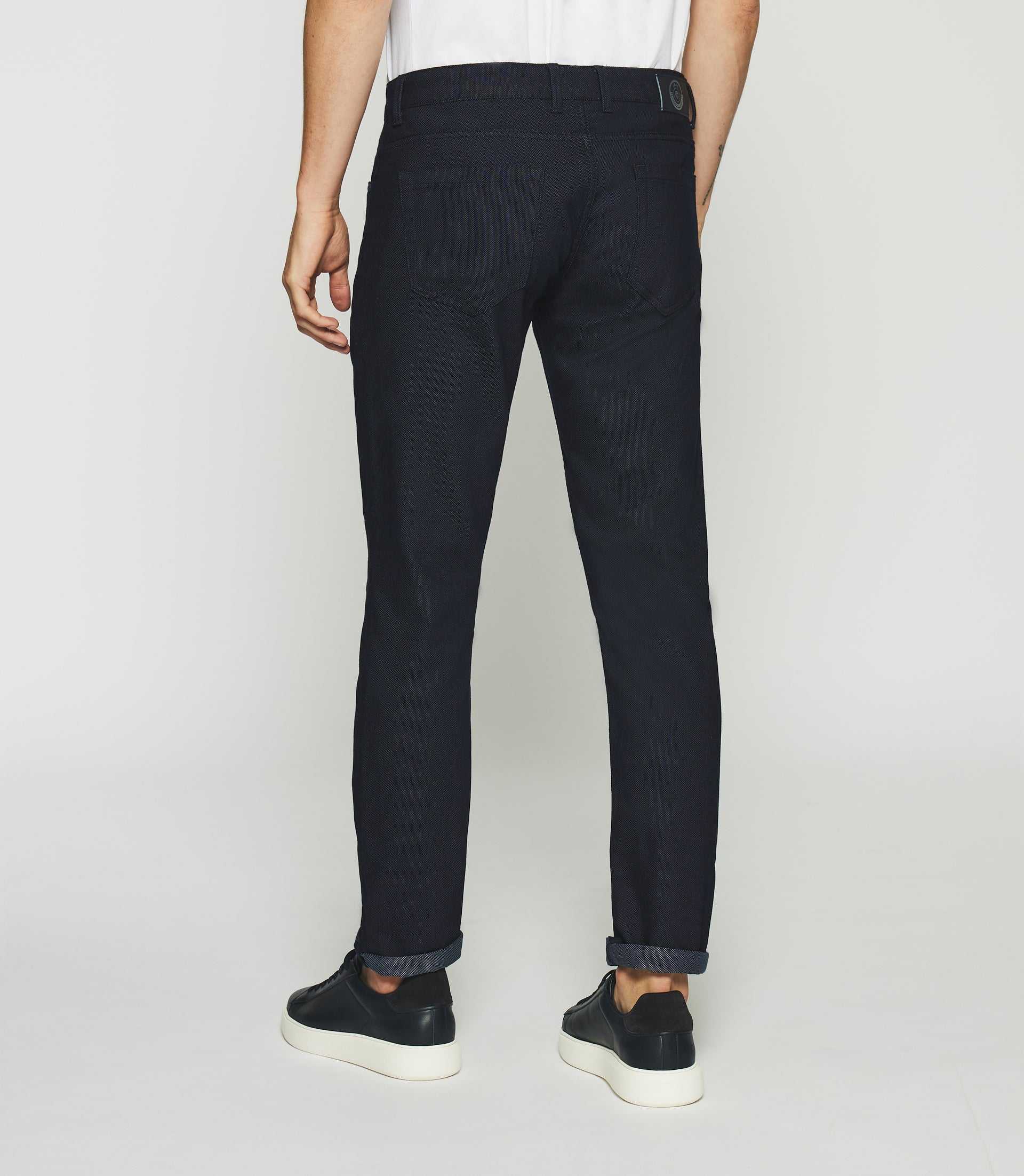 Pantalon slim 5 poches urbain marine - IZAC