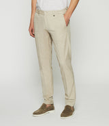 Pantalon chino stretch beige POUVOIR - IZAC