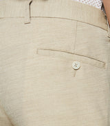 Pantalon chino stretch beige POUVOIR - IZAC