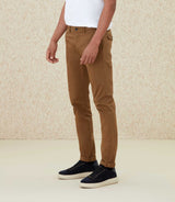 Pantalon Chino satin camel "Casanova" - IZAC