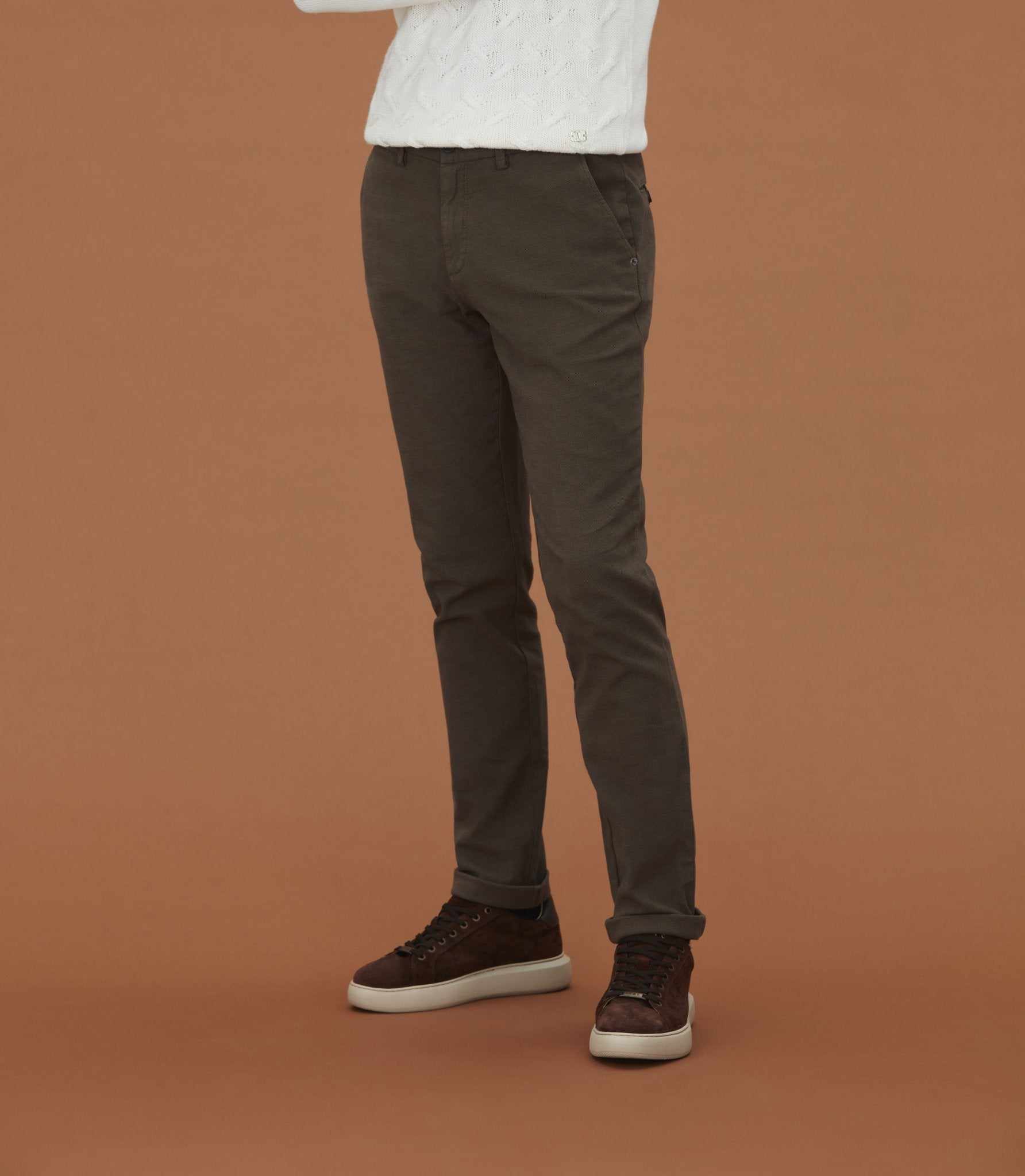 Pantalon chino slim beige foncé "Cobra" - IZAC