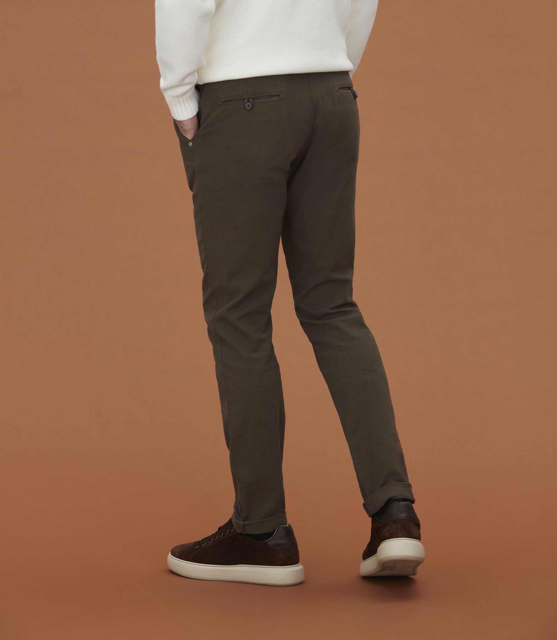 Pantalon chino slim beige foncé "Cobra" - IZAC