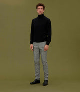 Pantalon chino à carreaux gris "Couleur" - IZAC