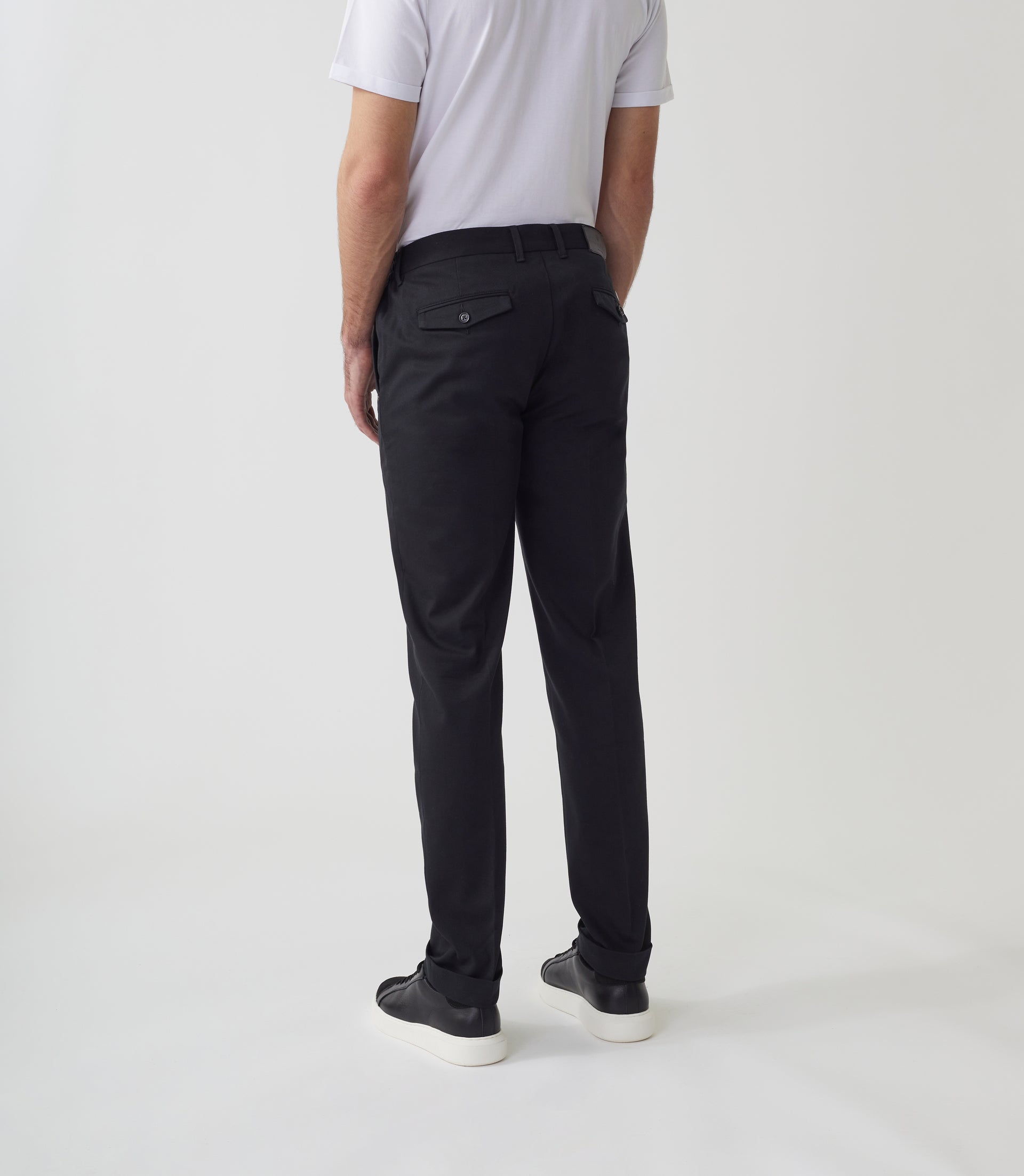 Pantalon chino taille élastique noir "Mambo" - IZAC