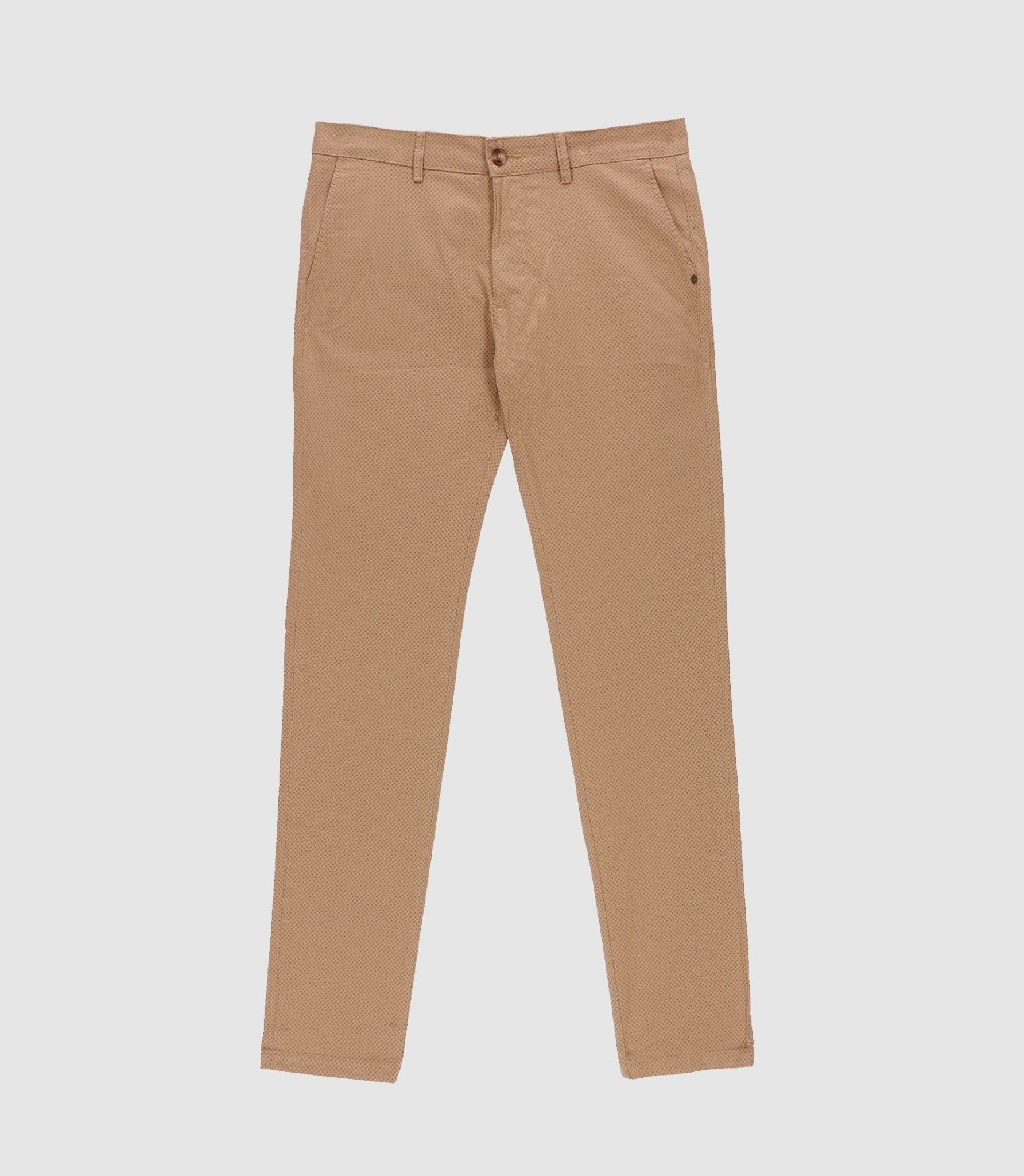 Pantalon slack imprimé camel MANHATTANOUT - IZAC