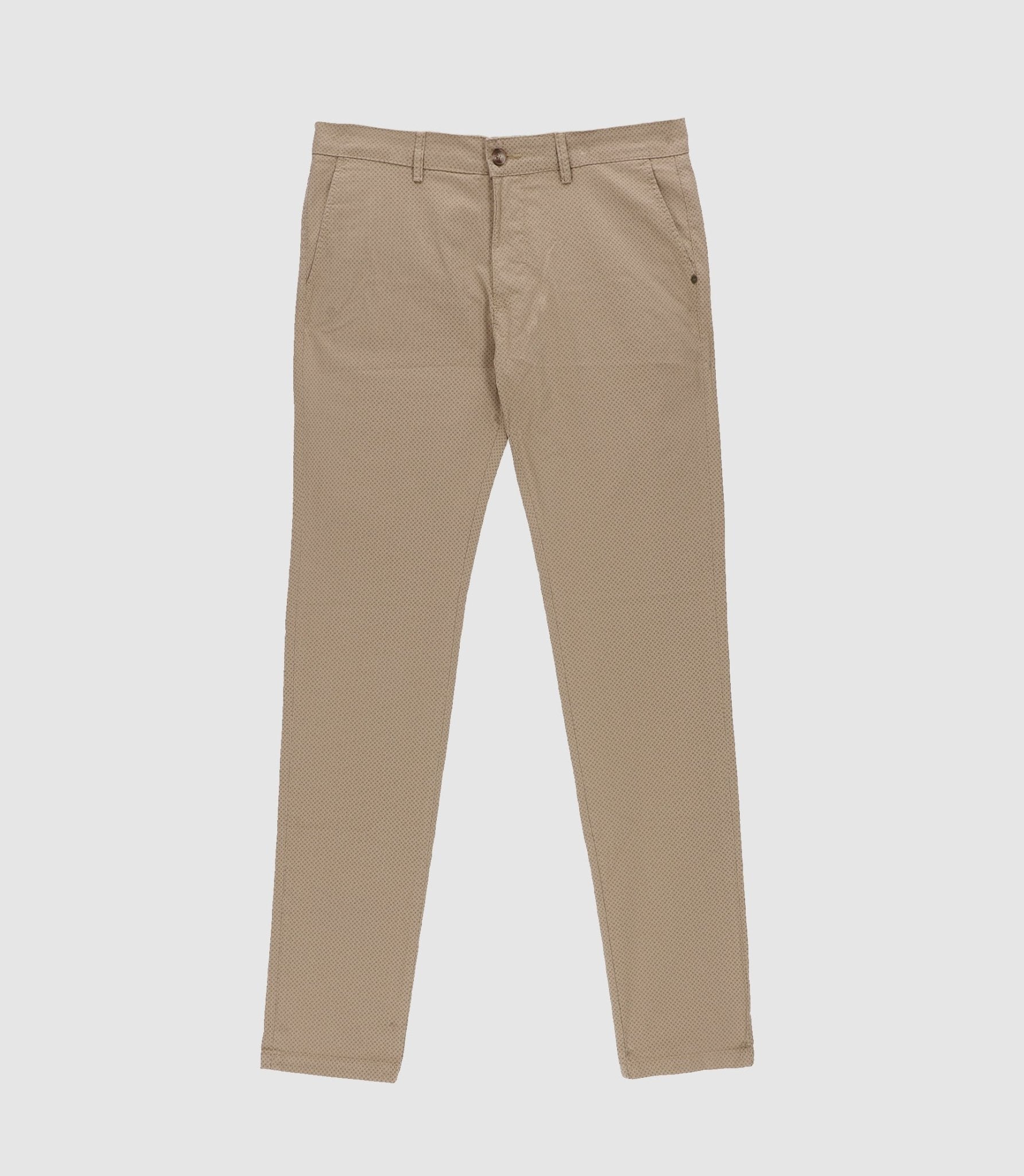 Pantalon slack imprimé taupe MANHATTANOUT - IZAC