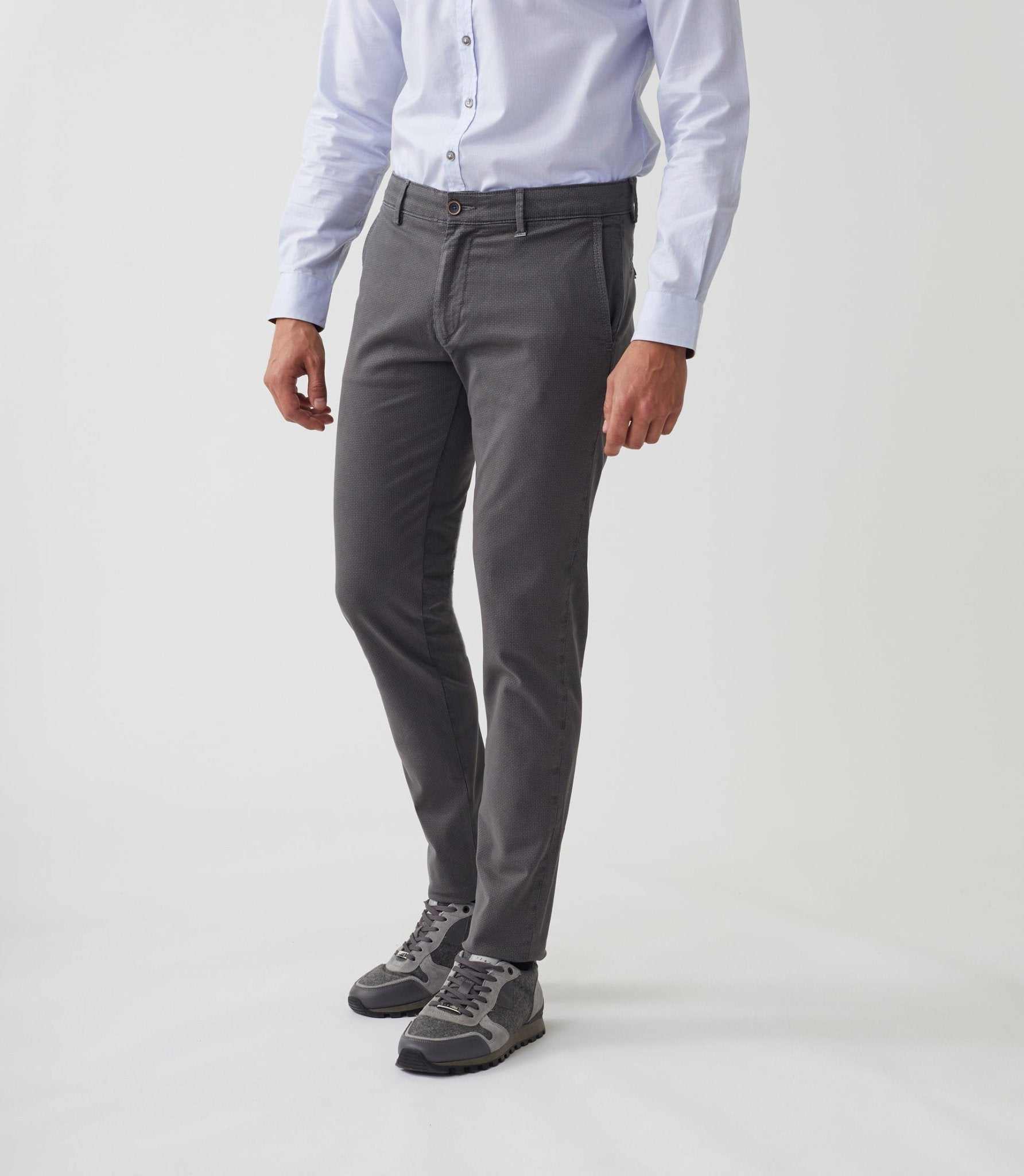 Pantalon casual gris - moyen "Manhattan" - IZAC