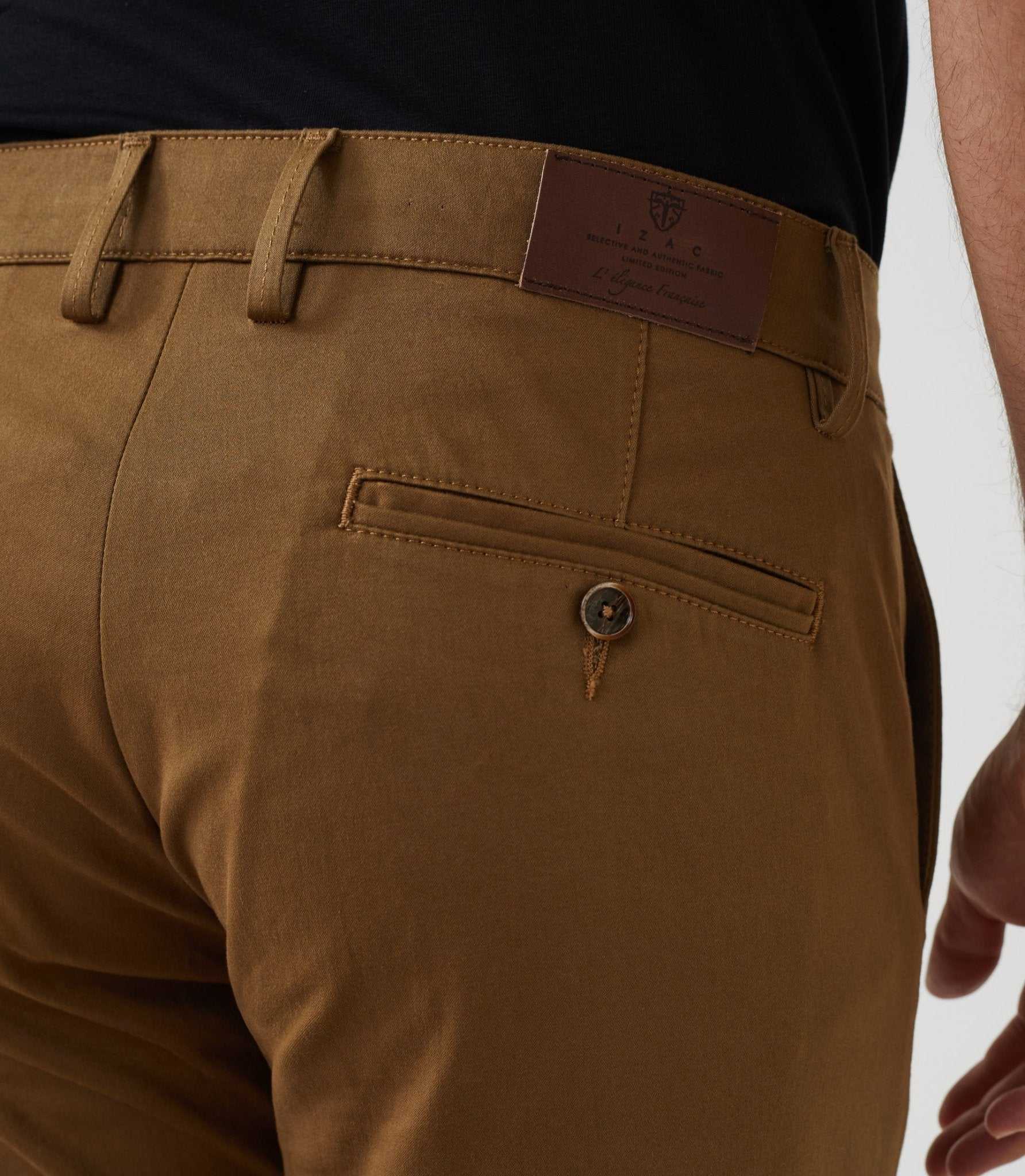 Pantalon casual chino camel "Maracana" - IZAC