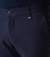 Pantalon chino aspect laine marine "Miel" - IZAC