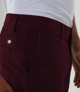 Pantalon casual slim bordeaux "Mistral" - IZAC