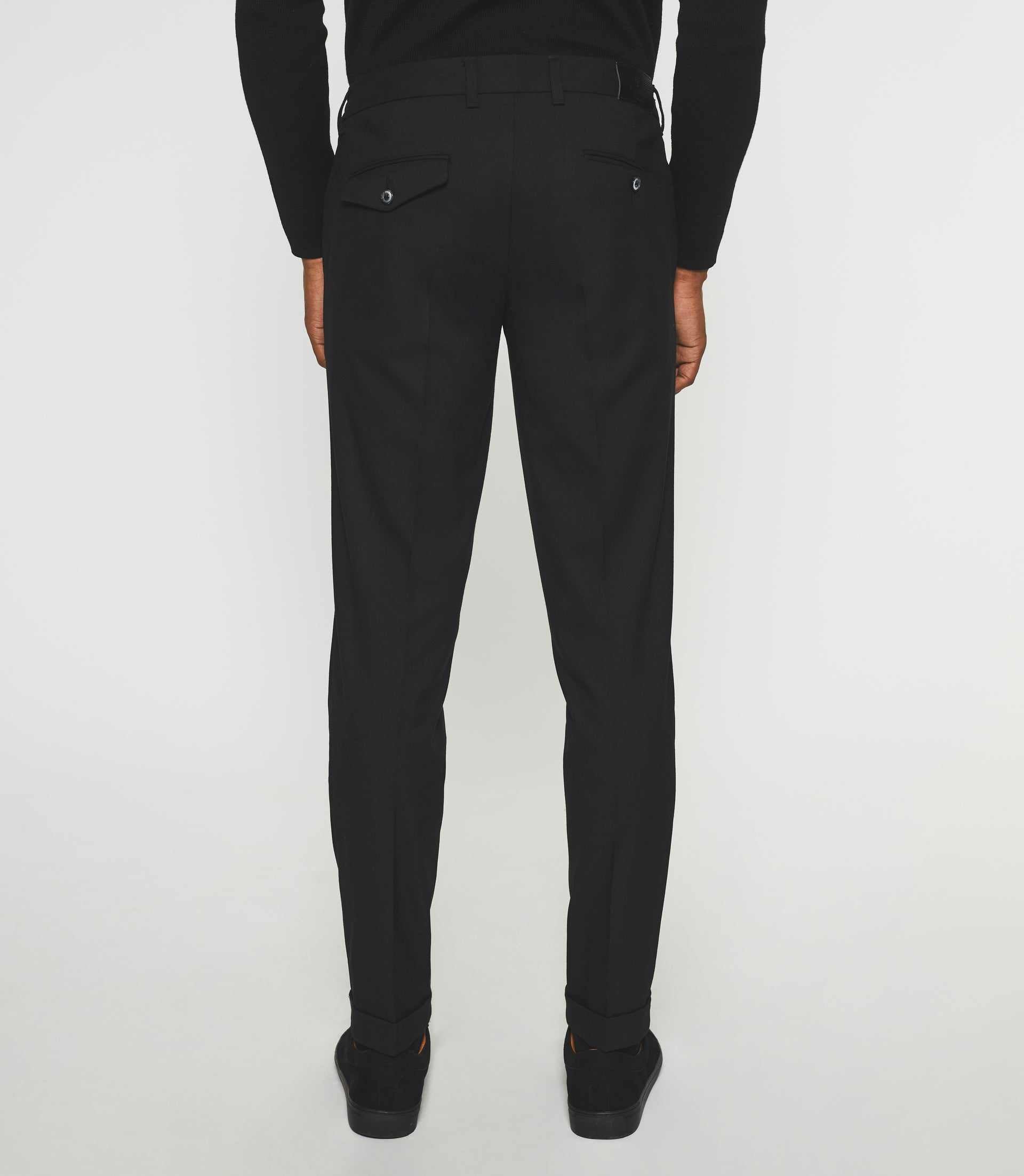 Pantalon chino taille élastique noir VAMBO - IZAC