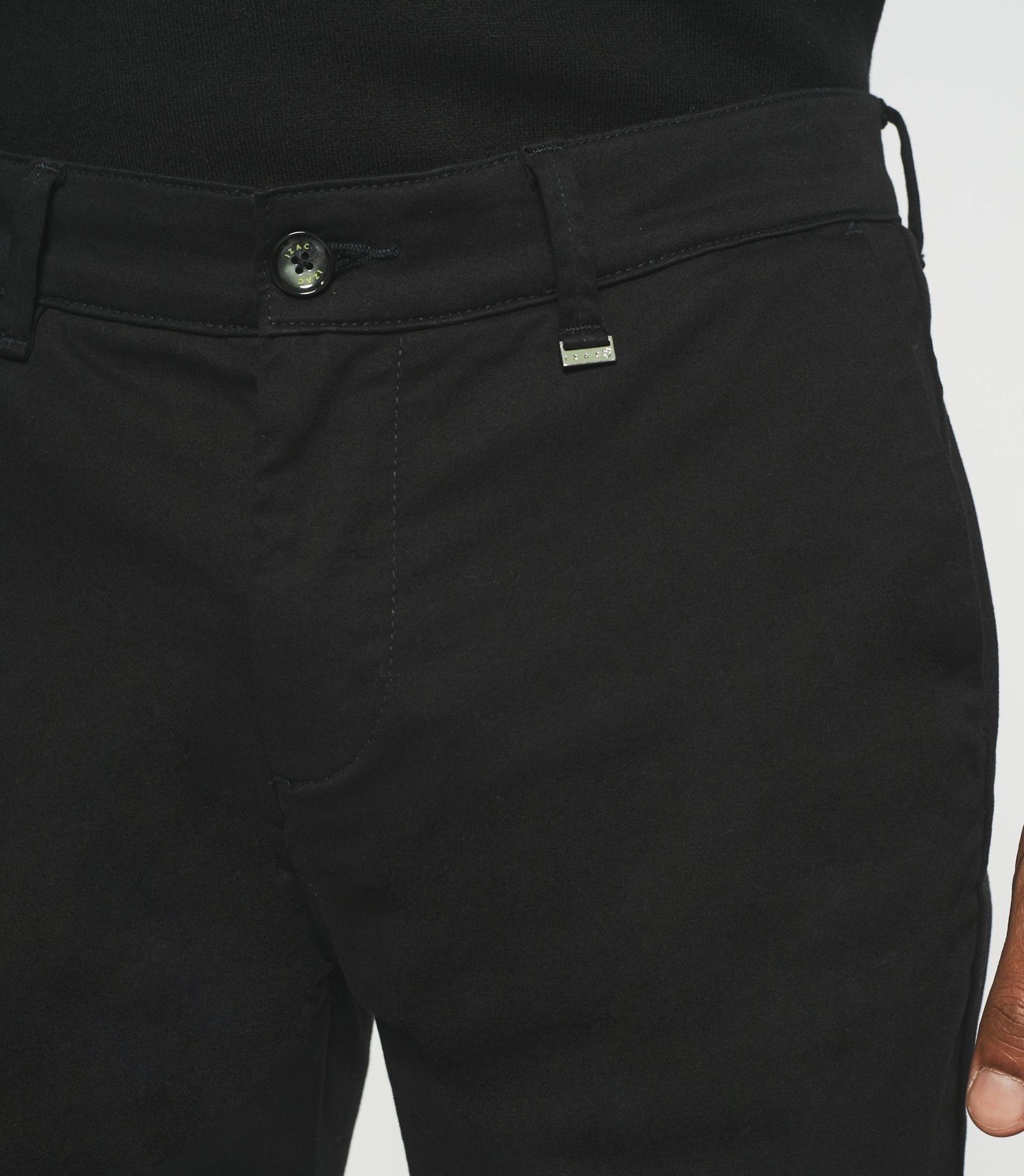 Pantalon chino slim noir VANAMA - IZAC
