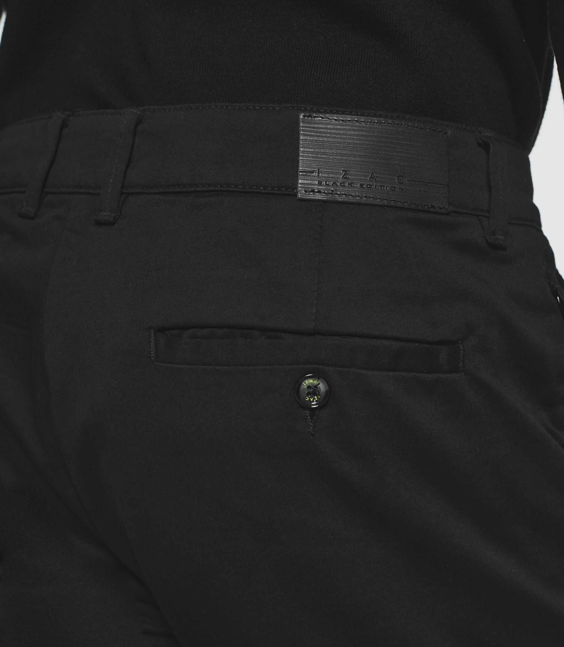 Pantalon chino slim noir VANAMA - IZAC
