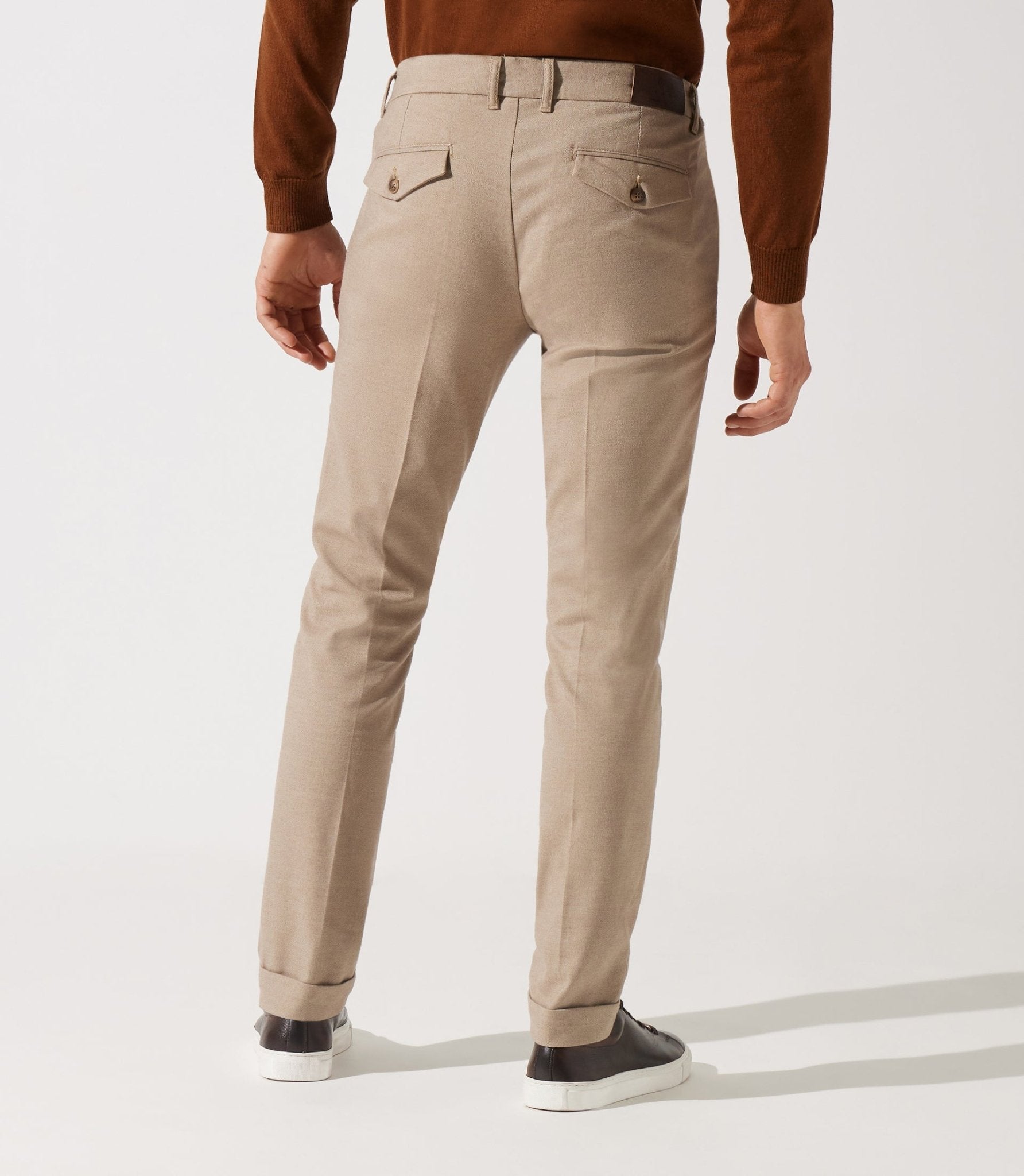 Pantalon chino taille élastique beige VTWILL - IZAC