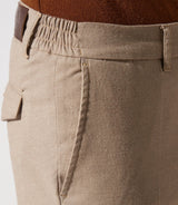 Pantalon chino taille élastique beige VTWILL - IZAC