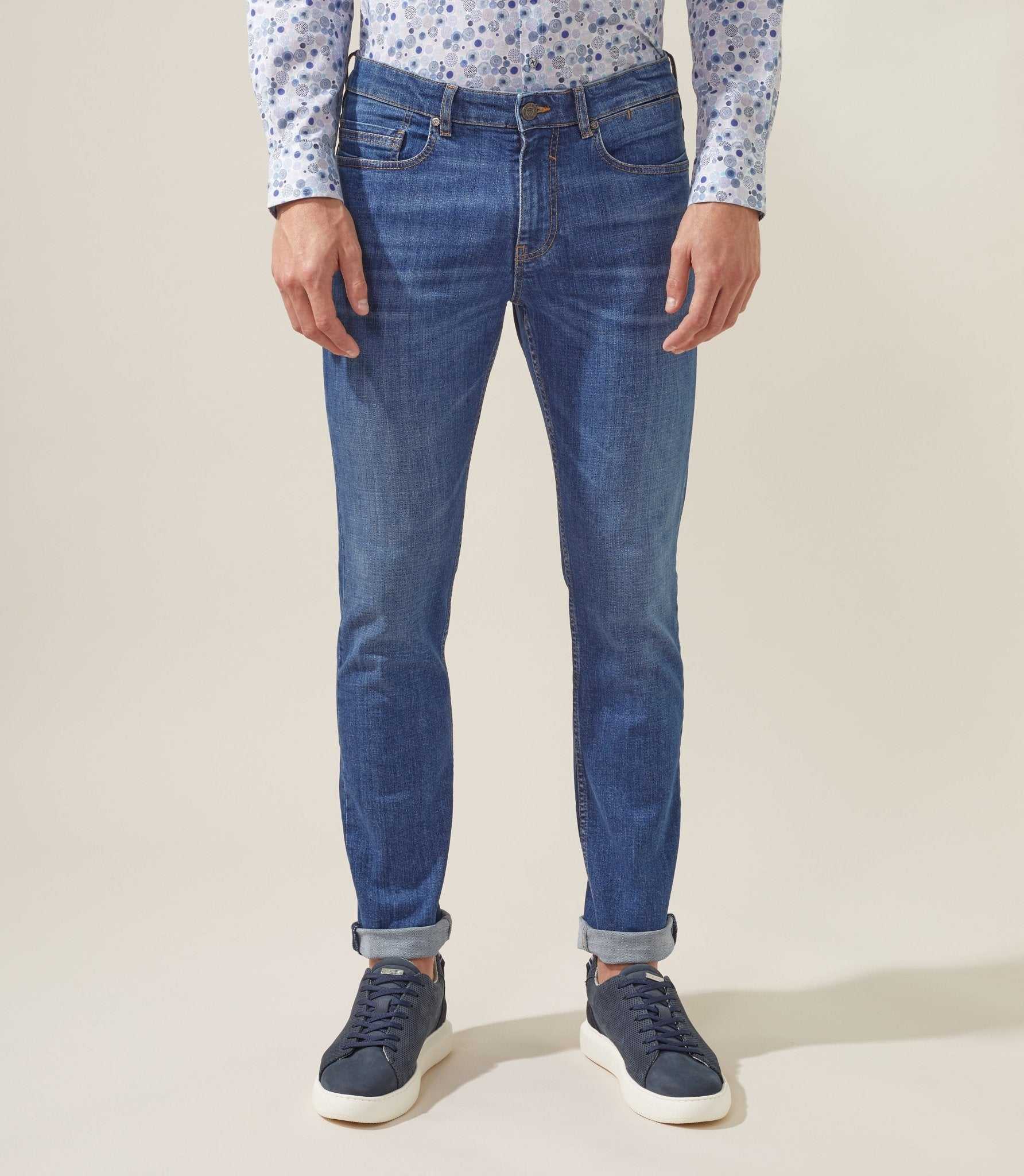 Jean straight bleu "Parution" - IZAC
