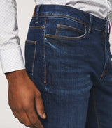Jean super slim hydroless bleu moyen "Teo" - IZAC