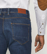 Jean super slim hydroless bleu moyen "Teo" - IZAC
