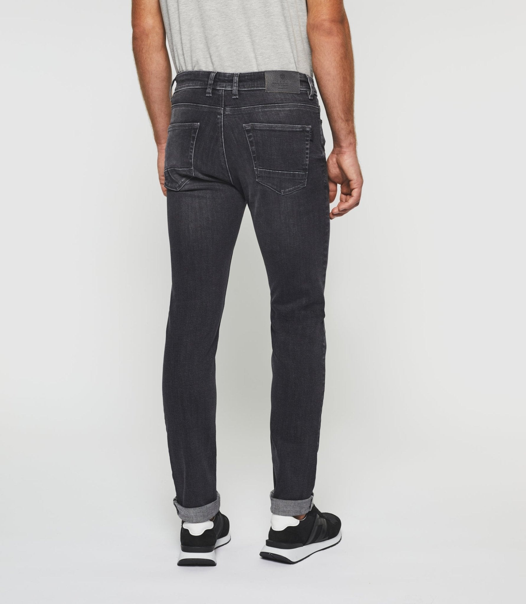 Jean super slim en coton organique gris moyen "Tornade" - IZAC