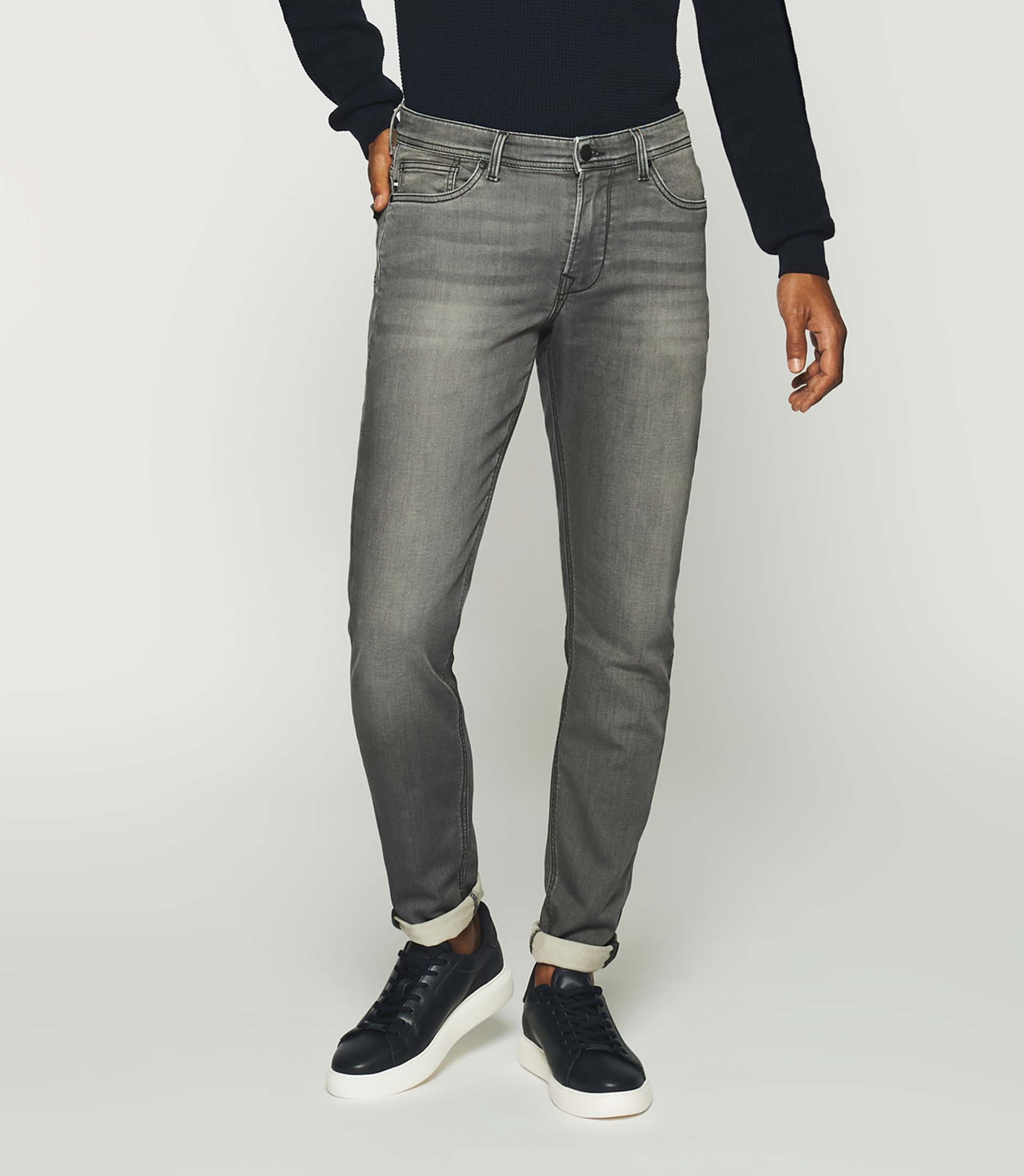Jean super slim gris moyen TOUPIE - IZAC