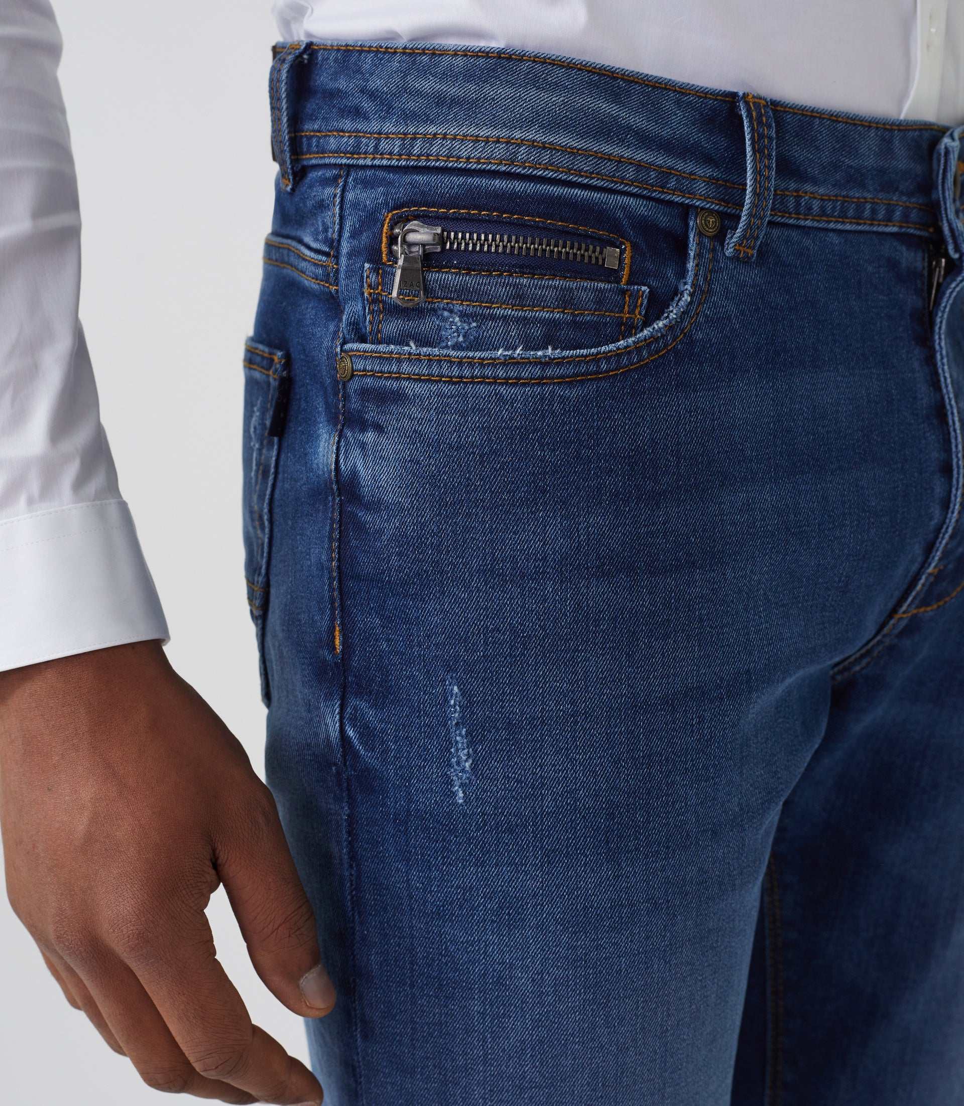 Jean super slim bleu moyen "Lael" - IZAC