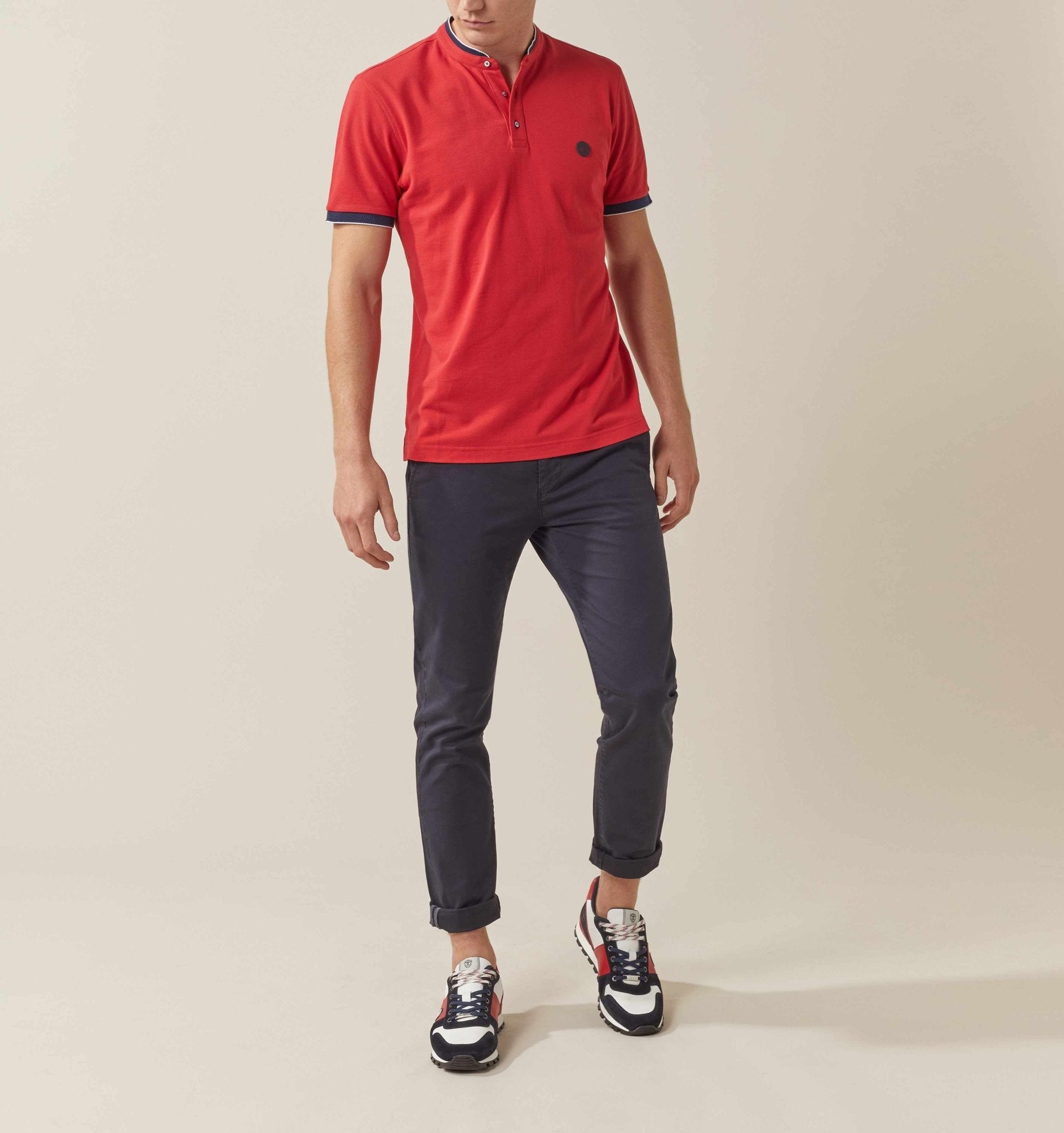Polo rouge "Maco" - IZAC