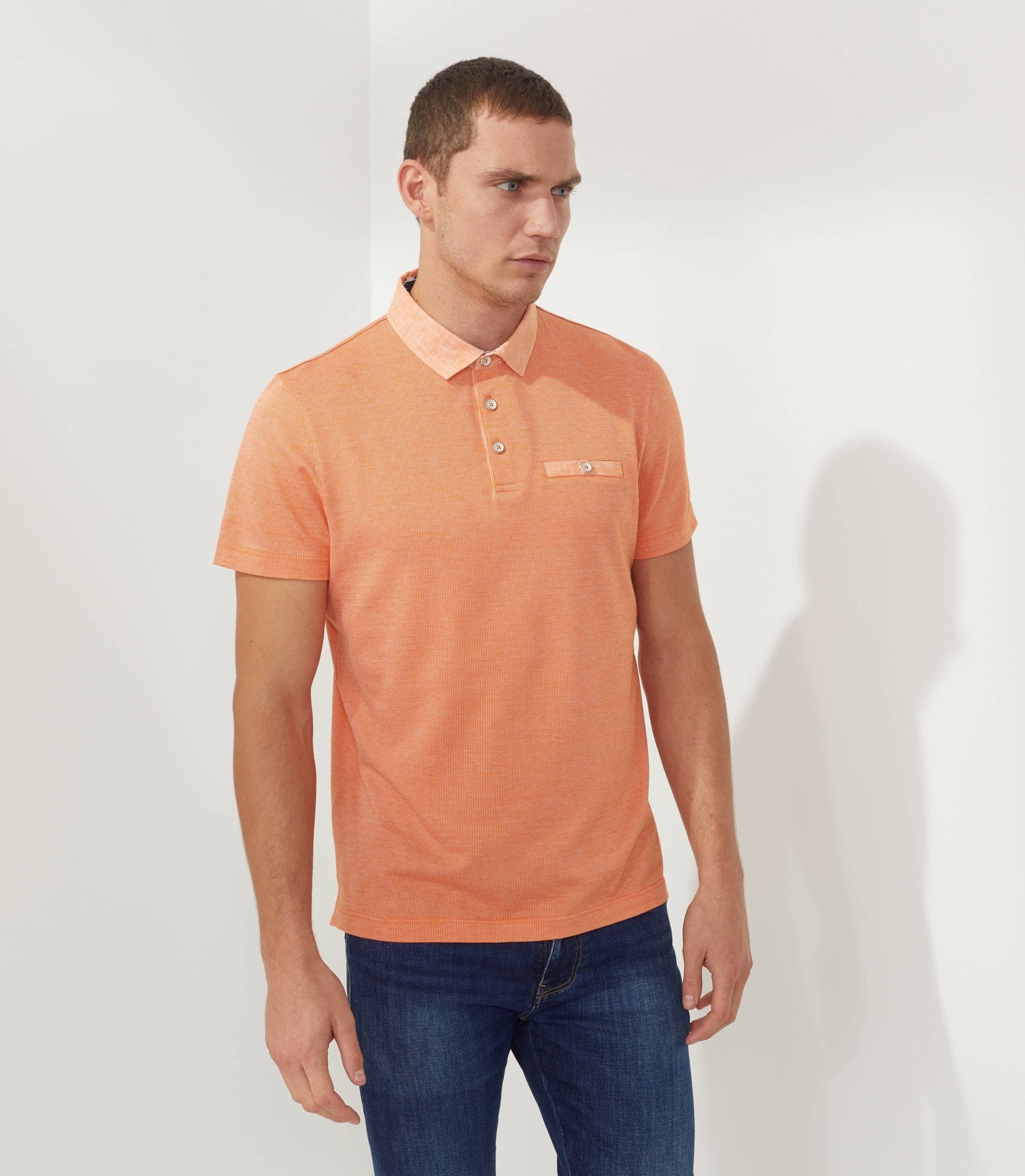 Polo orange "Micron" - IZAC