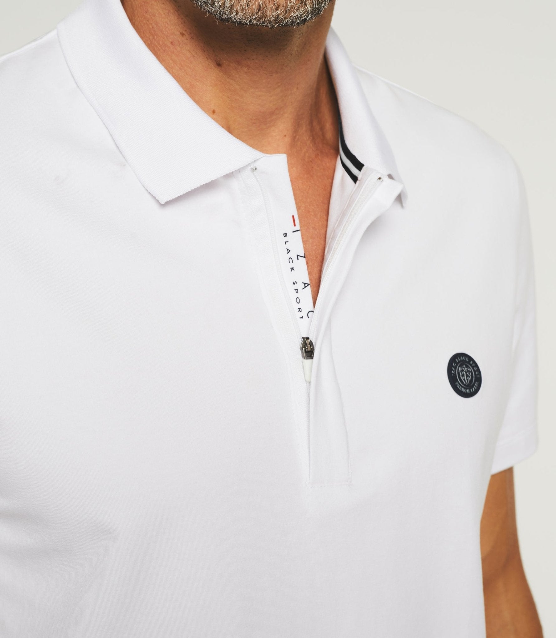 Polo manches courtes blanc GREGORYOUT - IZAC