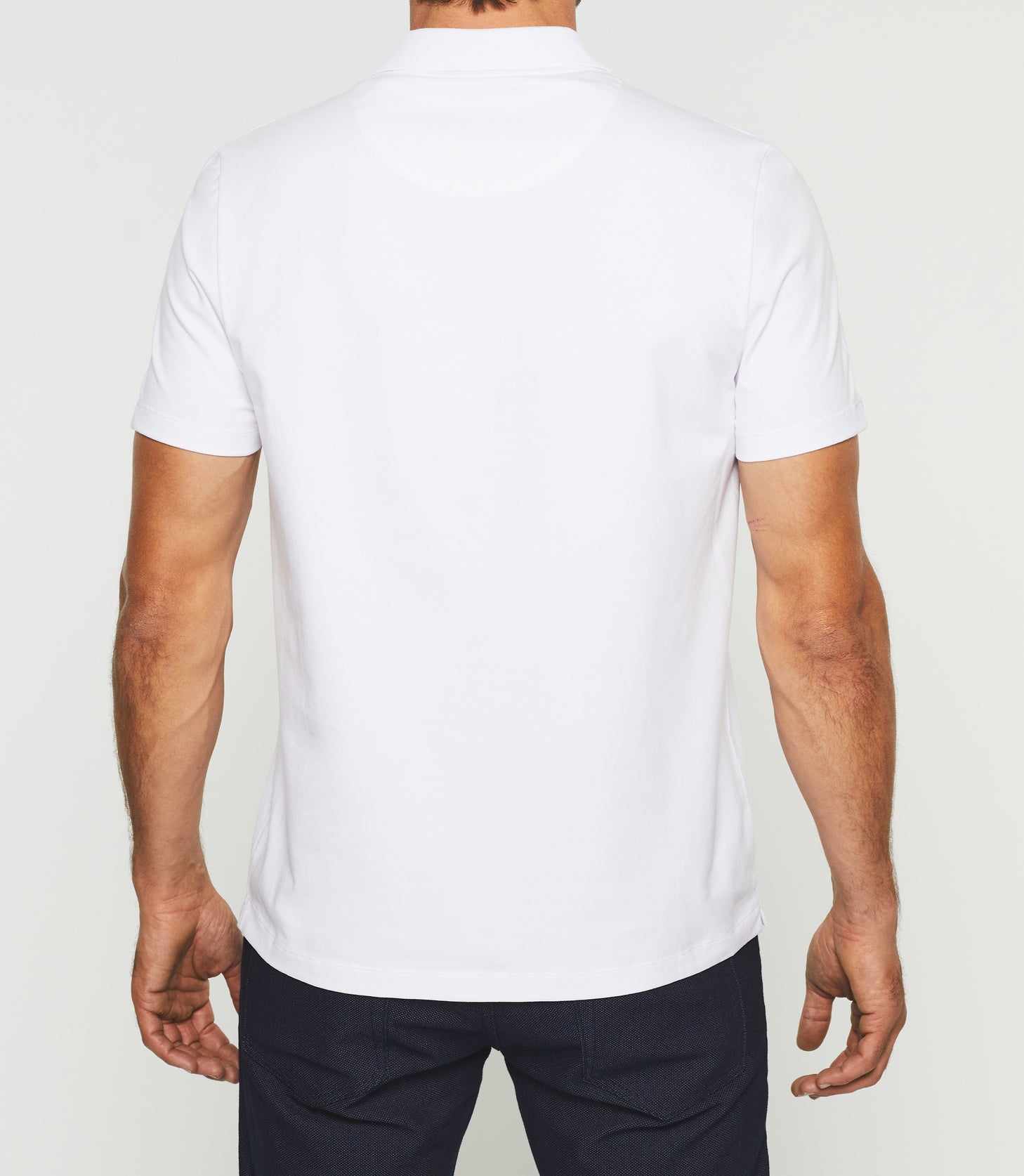 Polo manches courtes blanc GREGORYOUT - IZAC