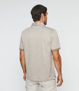 Polo manches courtes beige foncé "Guylaine" - IZAC