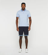 Polo manches courtes bleu ciel "Guylaine" - IZAC