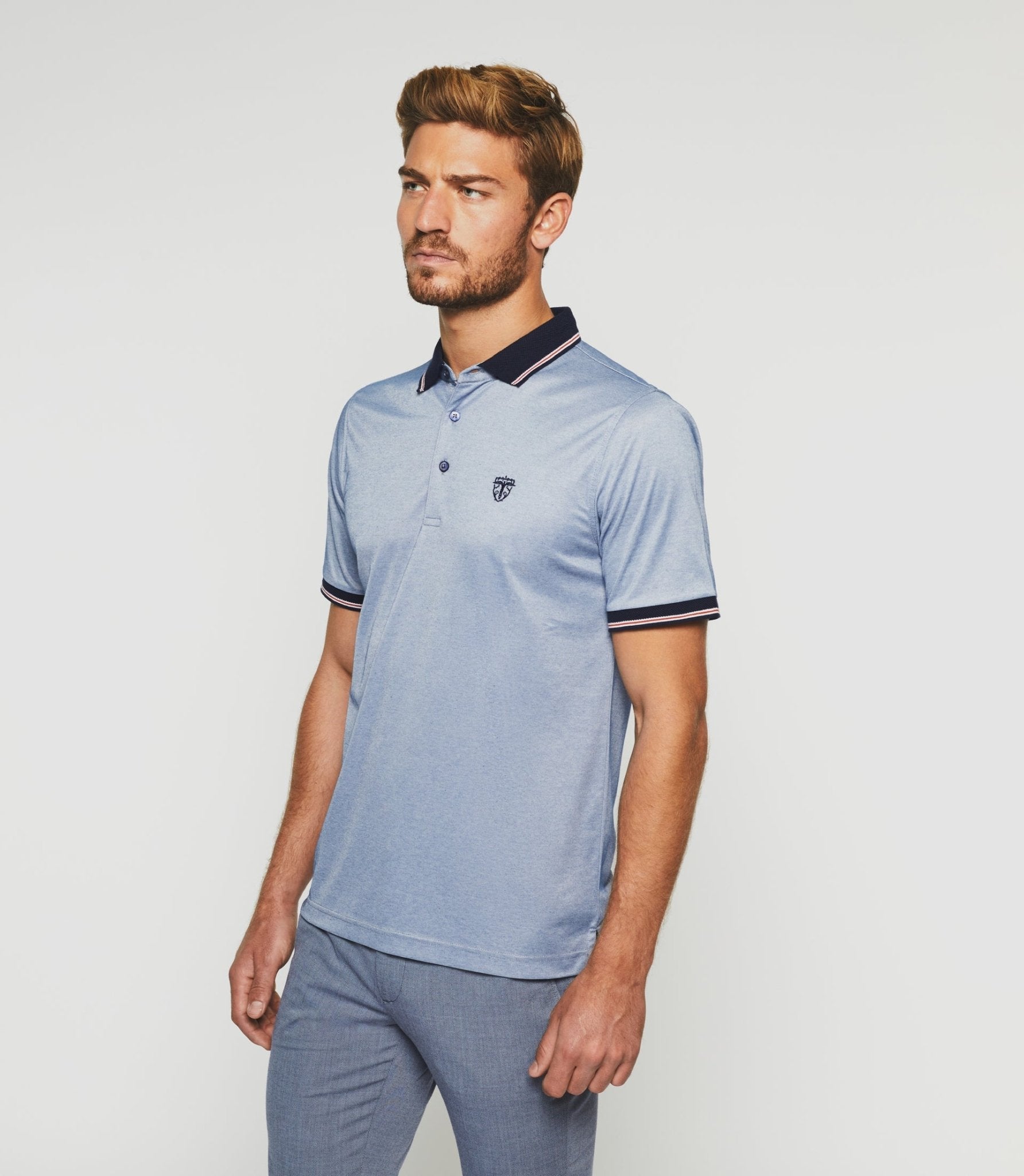 Polo manches courtes marine "Guyot" - IZAC