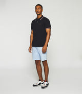 Polo uni avec broderie marine GILLES - IZAC