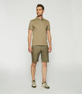 Polo uni manches courtes kaki GREGOR - IZAC