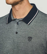 Polo avec broderie marine chiné GUYOT - IZAC