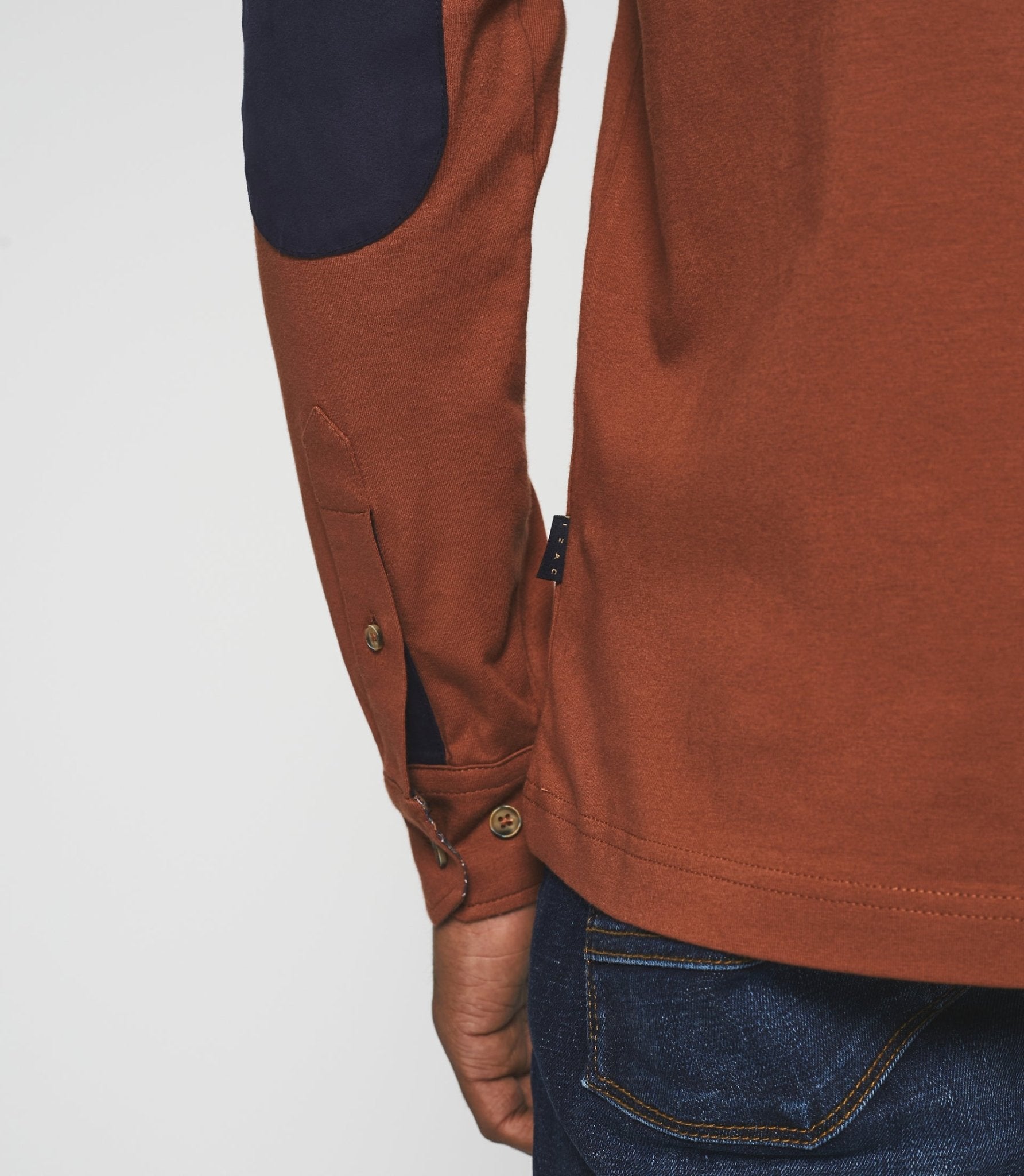 Polo manches longues terracotta NARA - IZAC