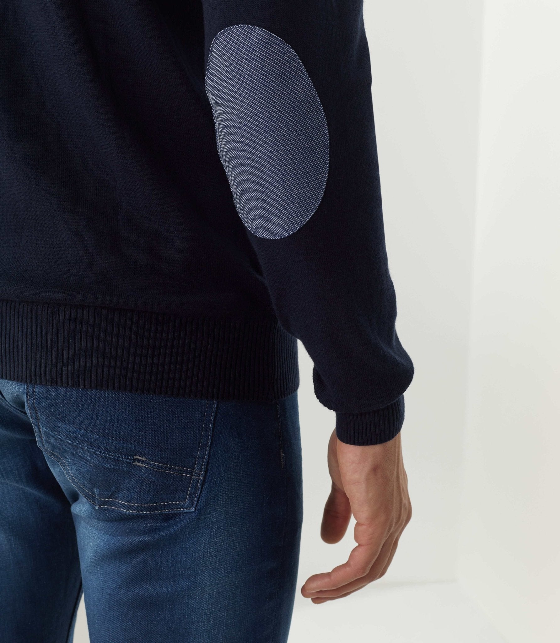 Pull col V marine "Nelson" - IZAC