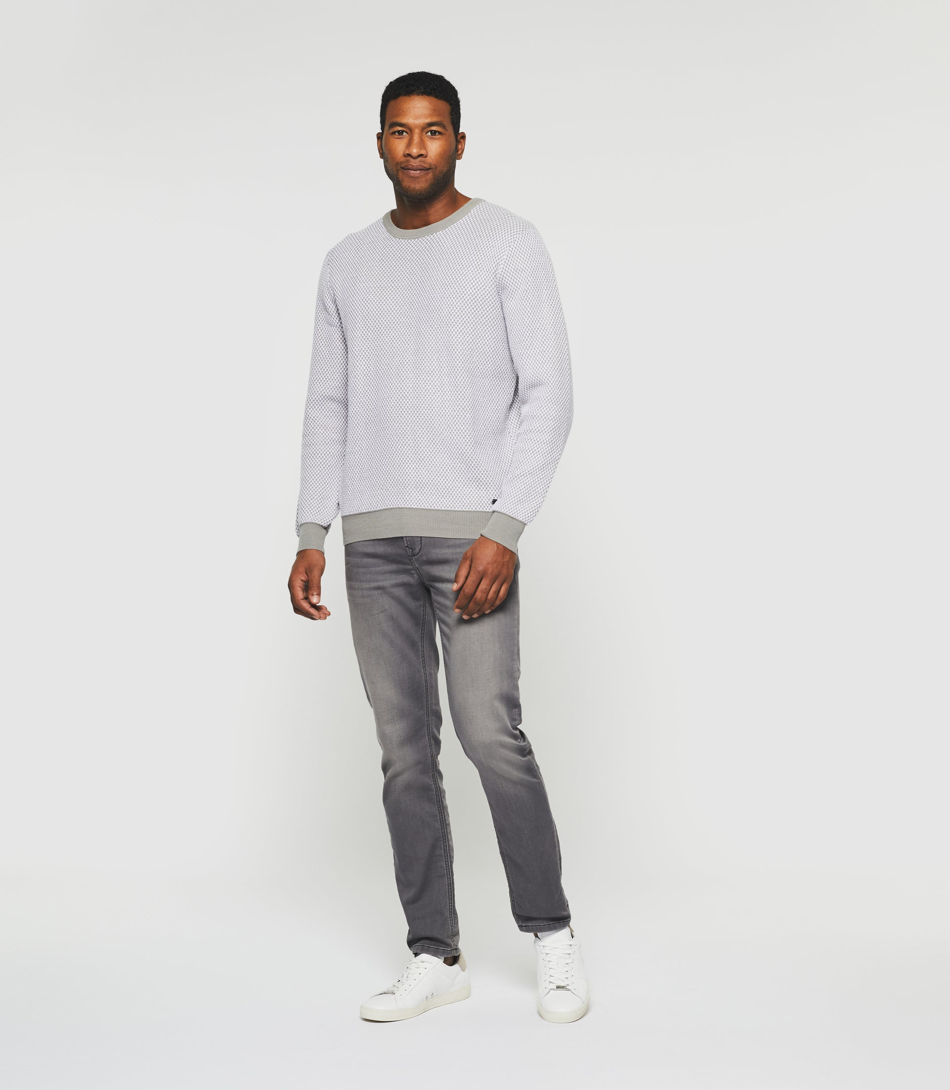 Pull col rond taupe "Damianrea"