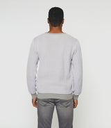 Pull col rond taupe "Damianrea" - IZAC