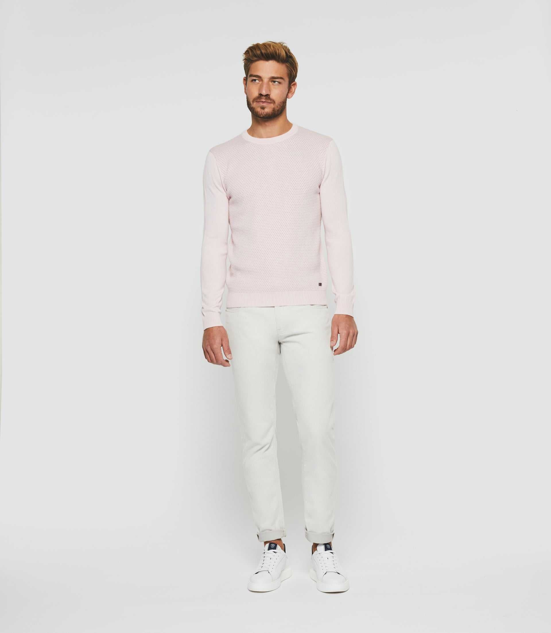 Pull col rond rose "Donatello" - IZAC