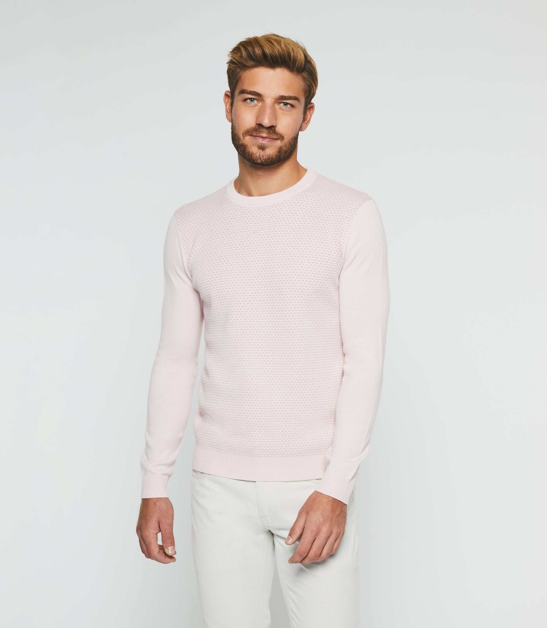 Pull col rond rose "Donatello" - IZAC