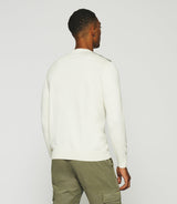Pull col rond écru DAVID - IZAC