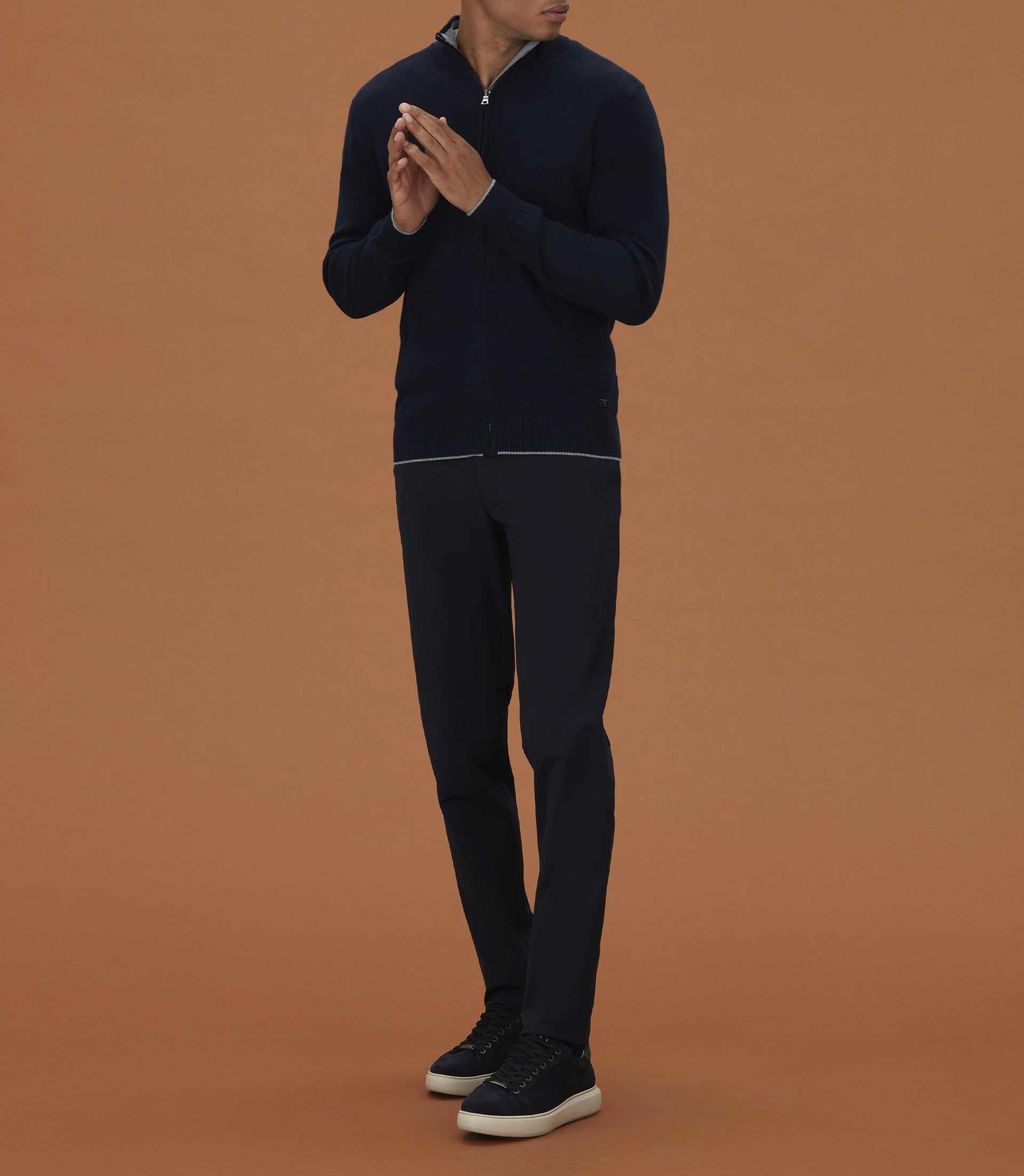 Cardigan zippé marine "Lael" - IZAC