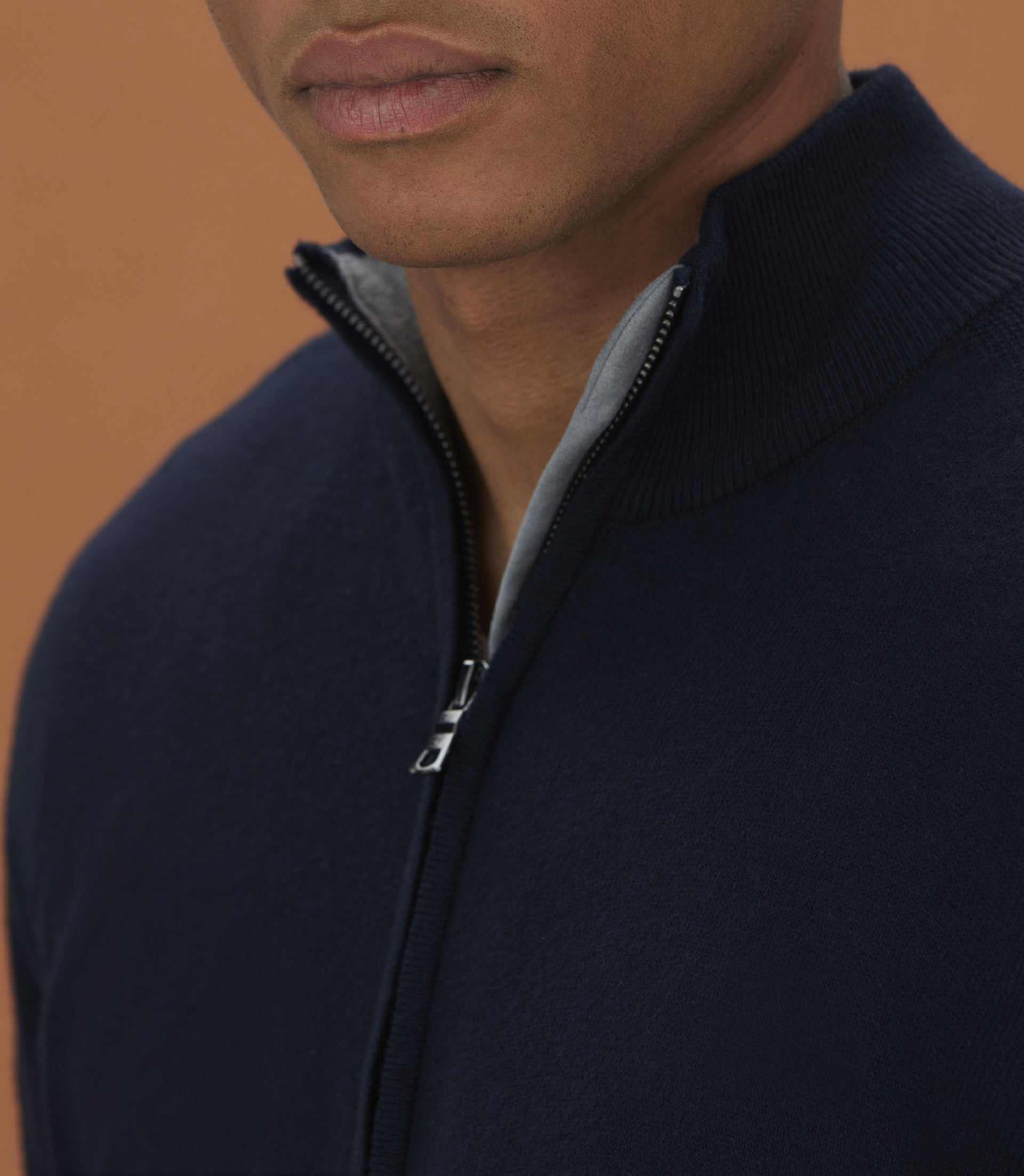 Cardigan zippé marine "Lael" - IZAC