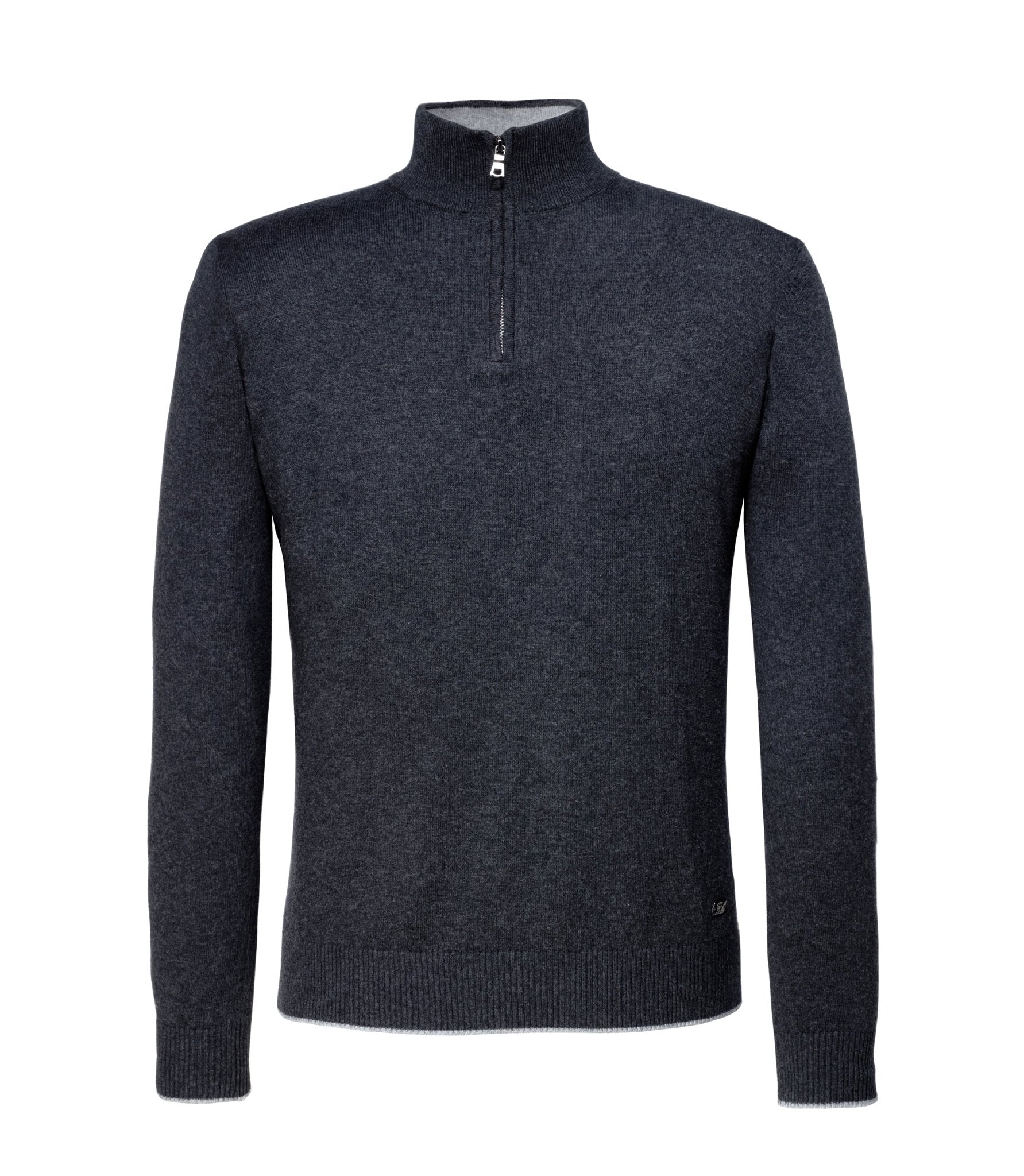 Pull col zippé anthracite "Lancelot" - IZAC